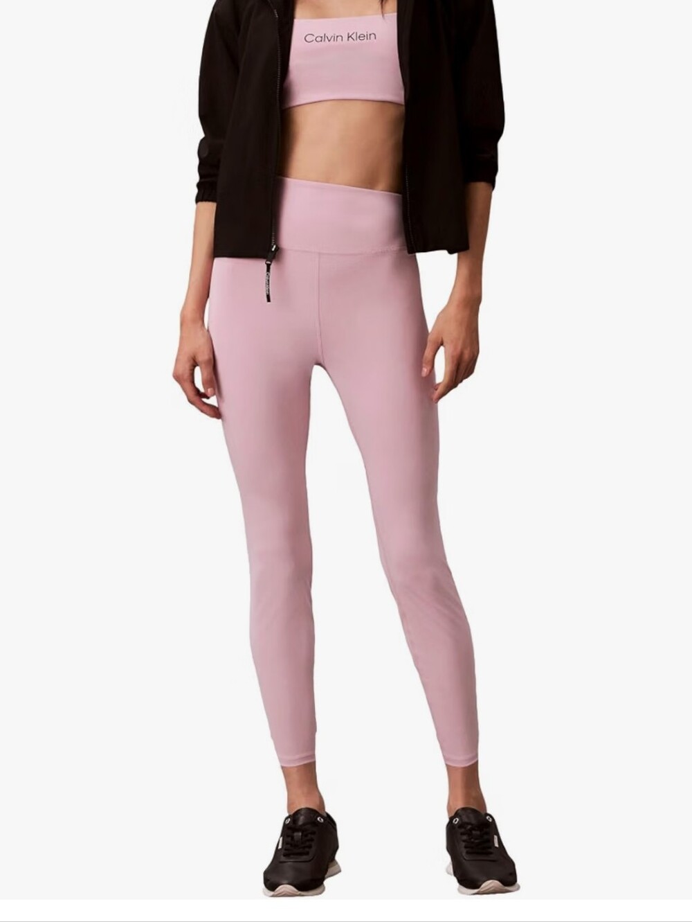 Calvin Klein Womens Performance Logo High Rise 7/8 Legging